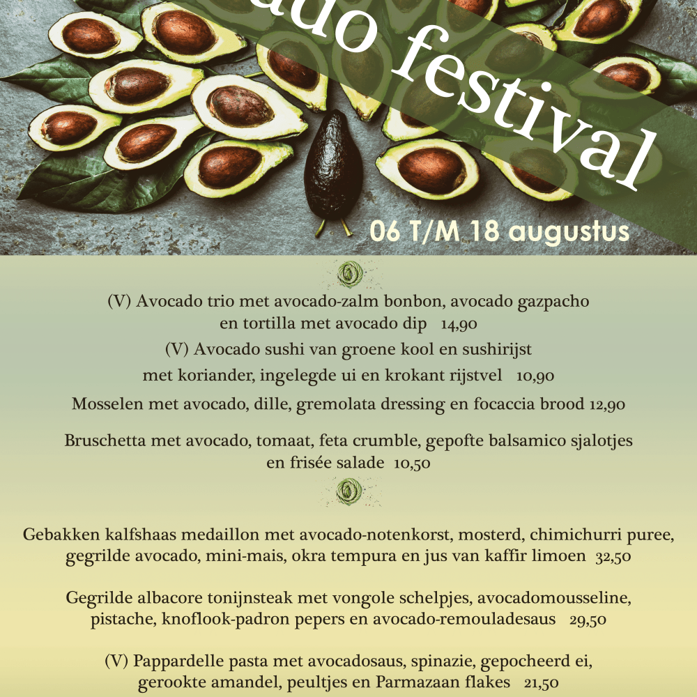 Avocado festival 6 tm 18 augustus 2024