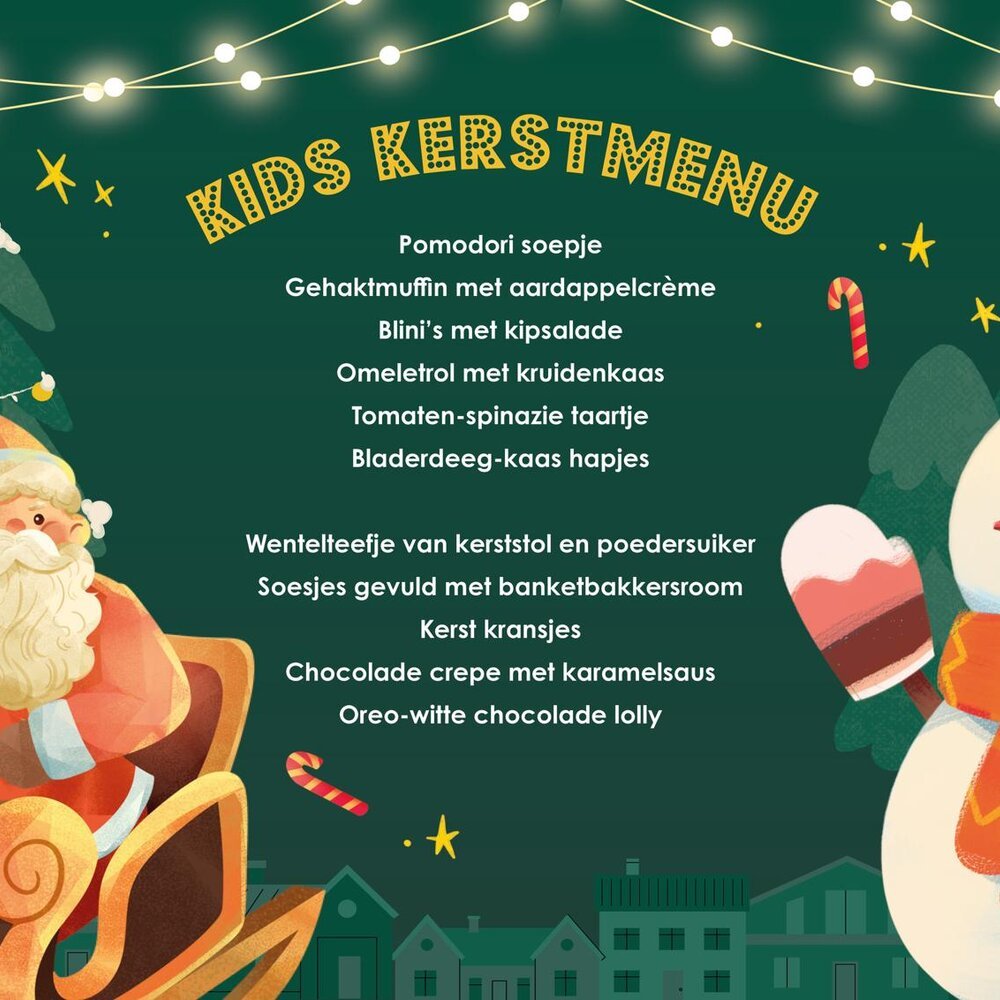 Kids Kerstmenu 2025