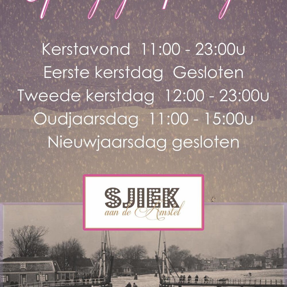 Openingstijden Feestdagen