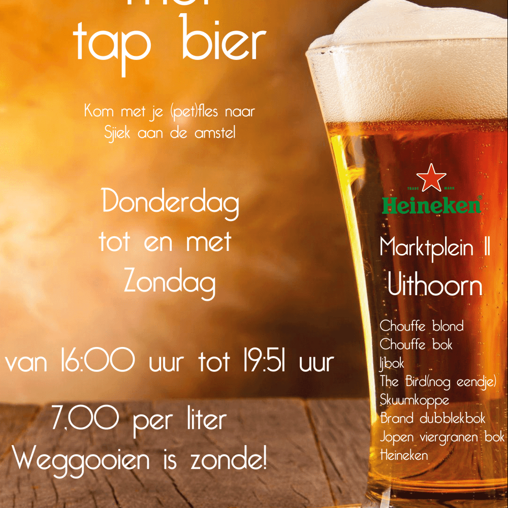 Tap je petfles vol!