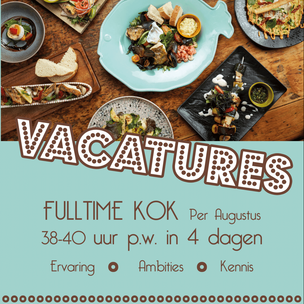 Vacature keuken per 3 Augustus 38-40 uur p.w